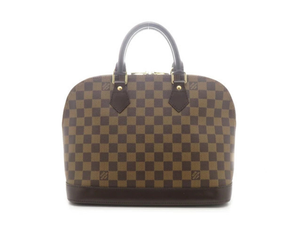 LOUIS VUITTON Alma Damier Handbag Canvas Brown